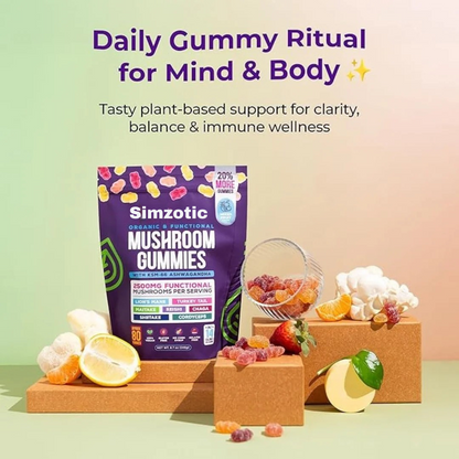 Simzotic™ Mushroom Ashwagandha Gummies (Sales End Today)