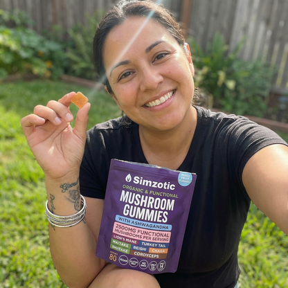 Simzotic™ Mushroom Ashwagandha Gummies (Doctor Recommended For Daily Stress & Focus Support)