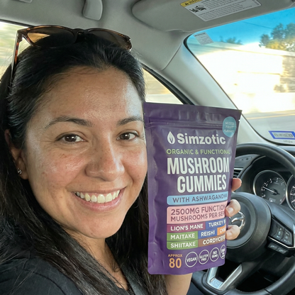 Simzotic™ Mushroom Ashwagandha Gummies (Doctor Recommended For Daily Stress & Focus Support)