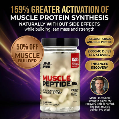 Muscle Peptide 185 Supplements Build Lean Muscle 3X Faster