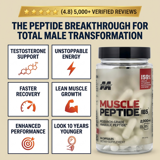 Muscle Peptide 185 Supplements Build Lean Muscle 3X Faster