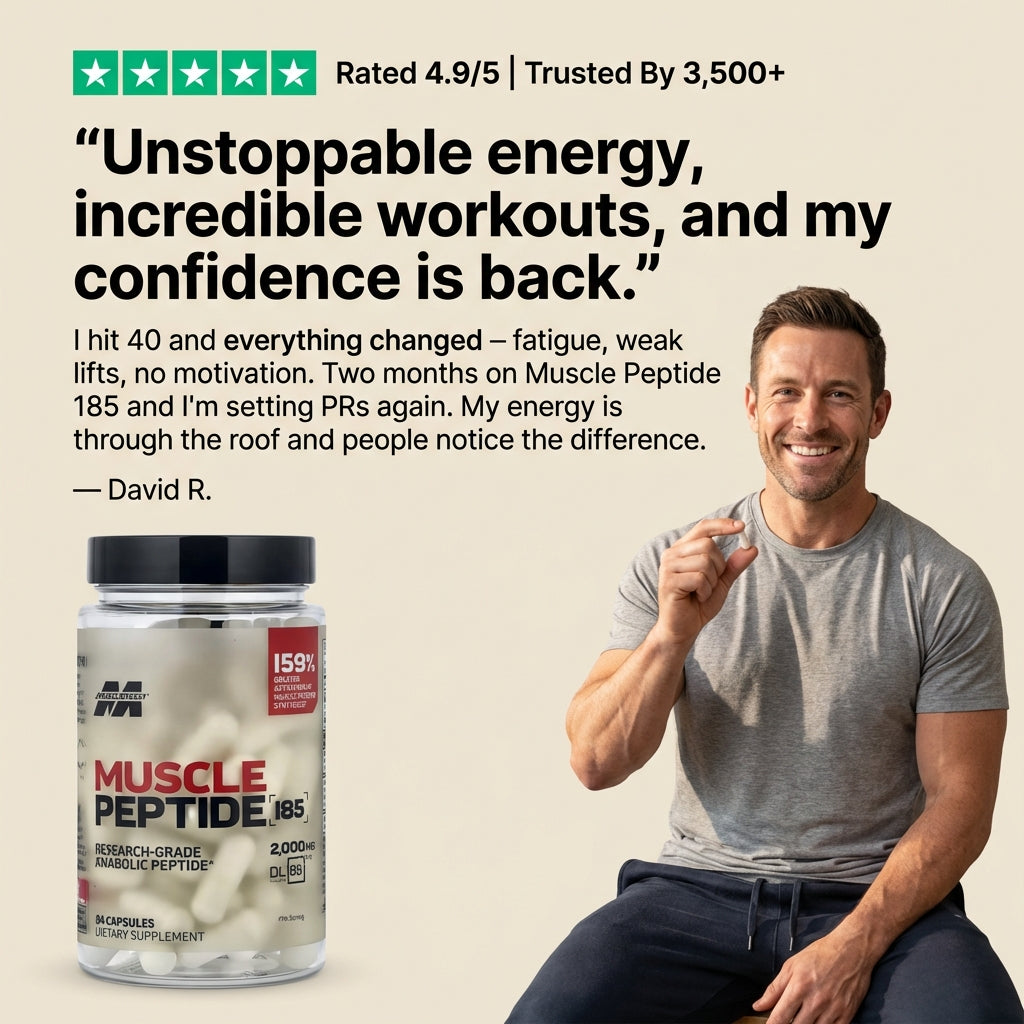 Muscle Peptide 185 Supplements Build Lean Muscle 3X Faster
