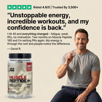 Muscle Peptide 185 Supplements Build Lean Muscle 3X Faster